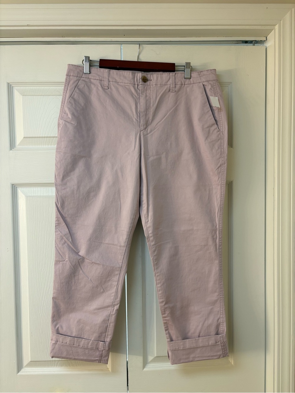 Women’s Casual Chino Pants in Light Pink/Purple